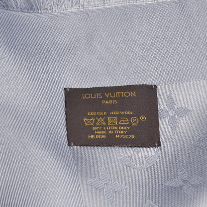 Louis Vuitton Silk Wool Monogram Shine Shawl 4 of 4