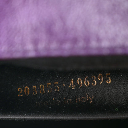 Saint Laurent Textured Patent Monogram Large Belle De Jour Clutch Purple 7 of 8