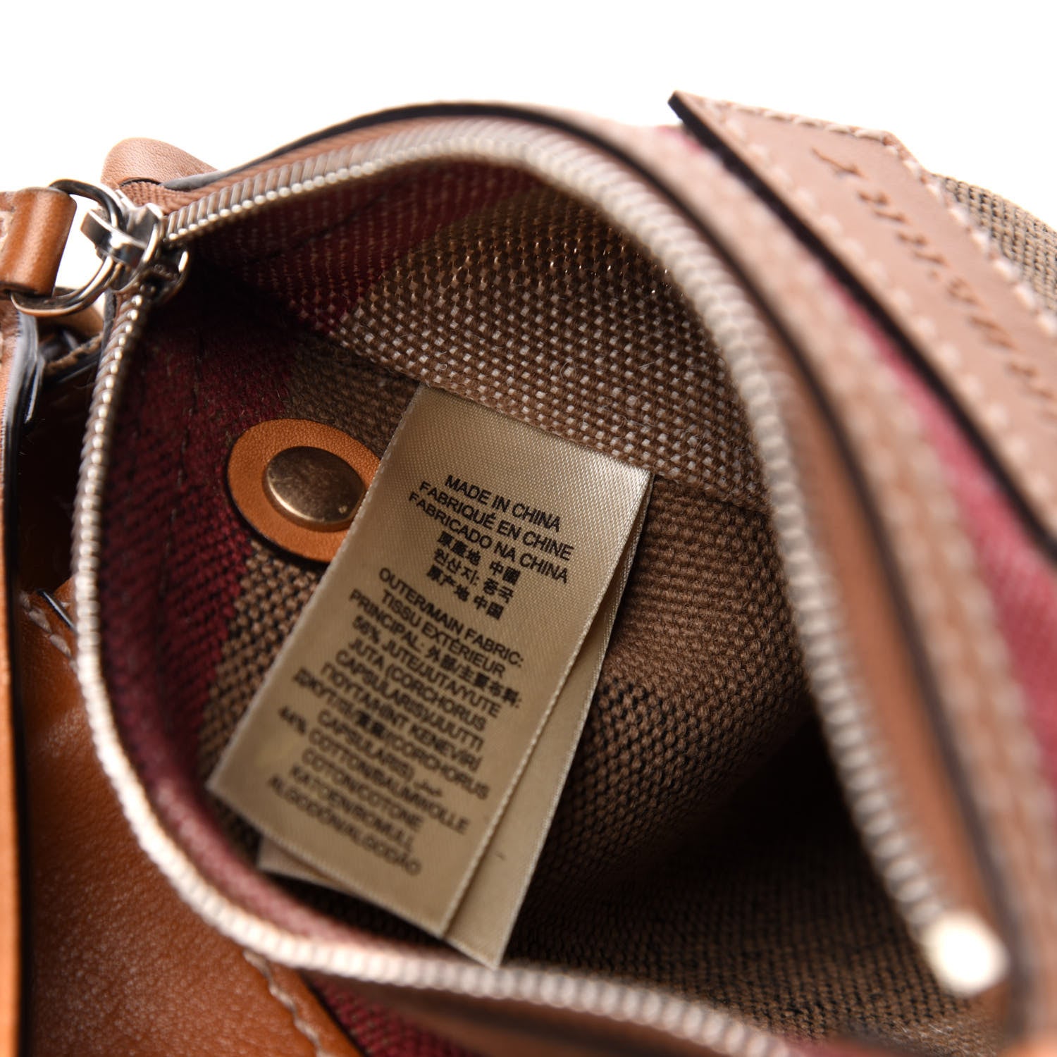 Burberry Canvas Mega Check Medium Maidstone Saddle Brown 7 of 11