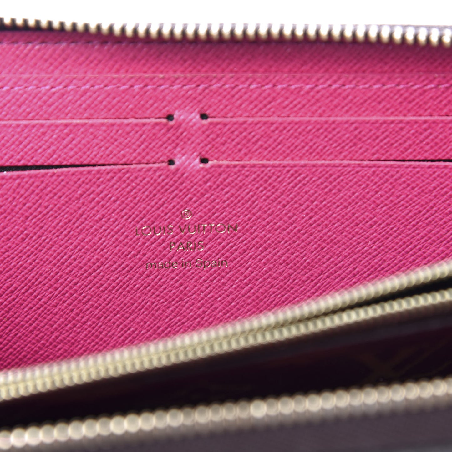 Monogram Clemence Wallet Hot Pink