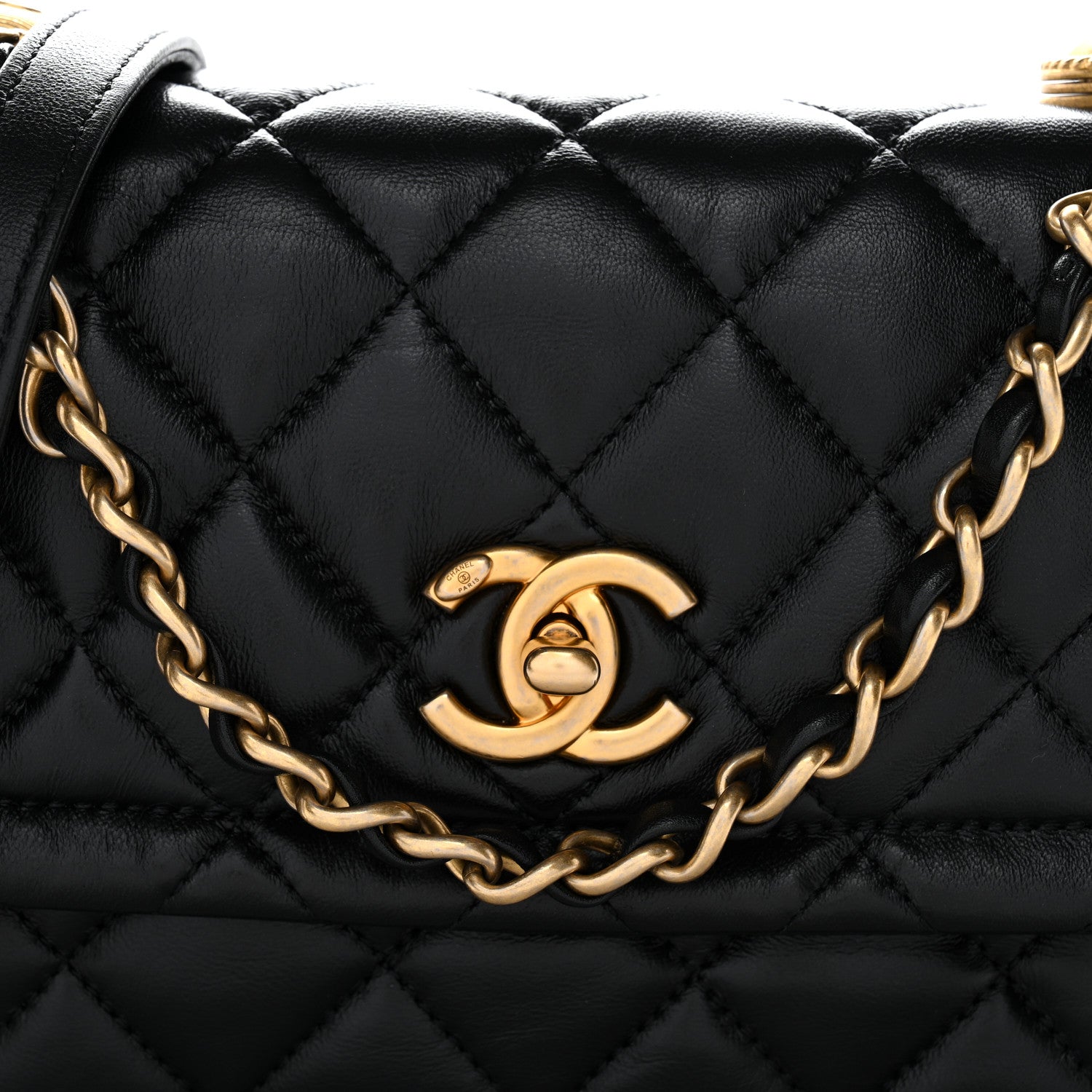 Chanel Shiny Lambskin Quilted Mini Flap Black 8 of 10