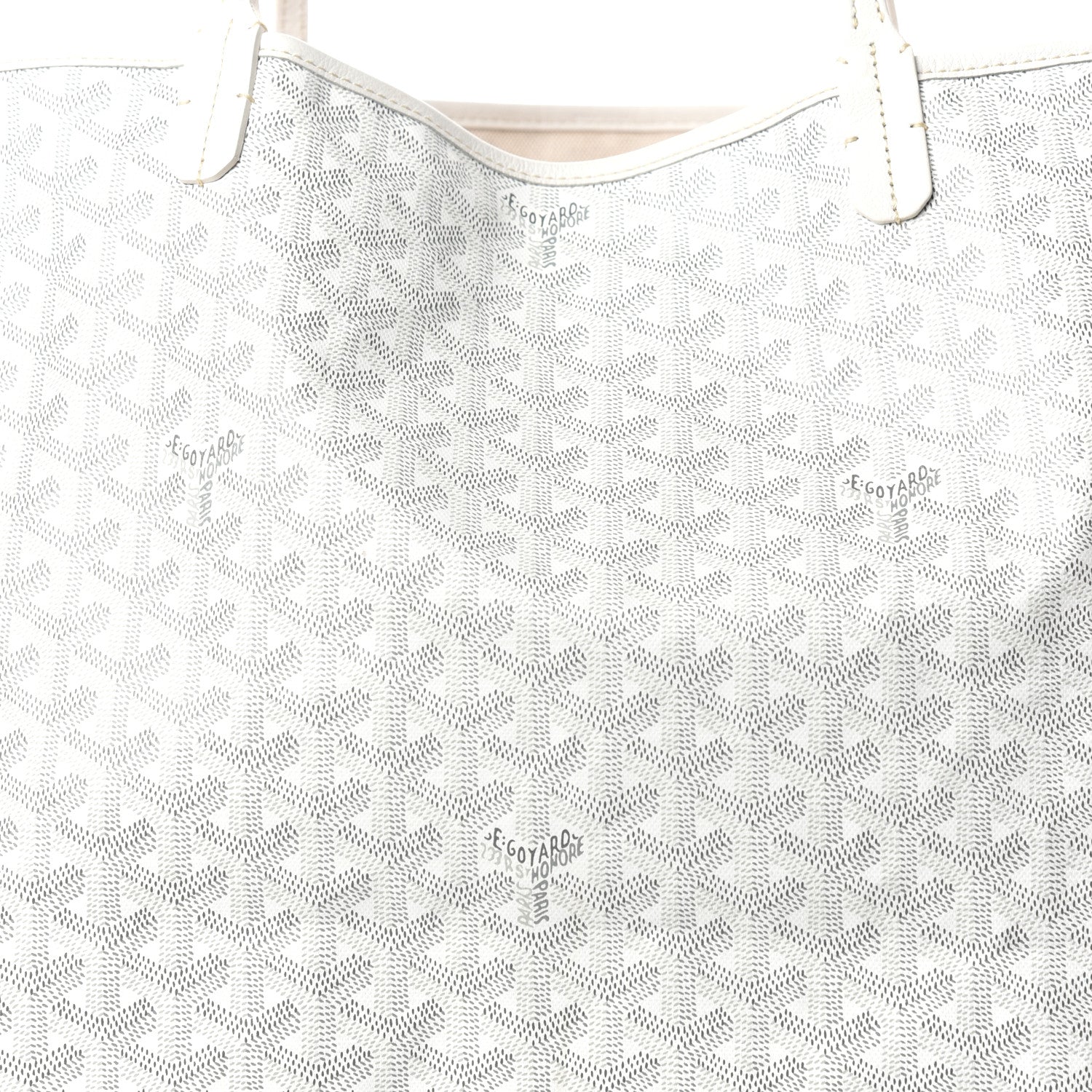 Goyard Goyardine Saint Louis GM White 8 of 8