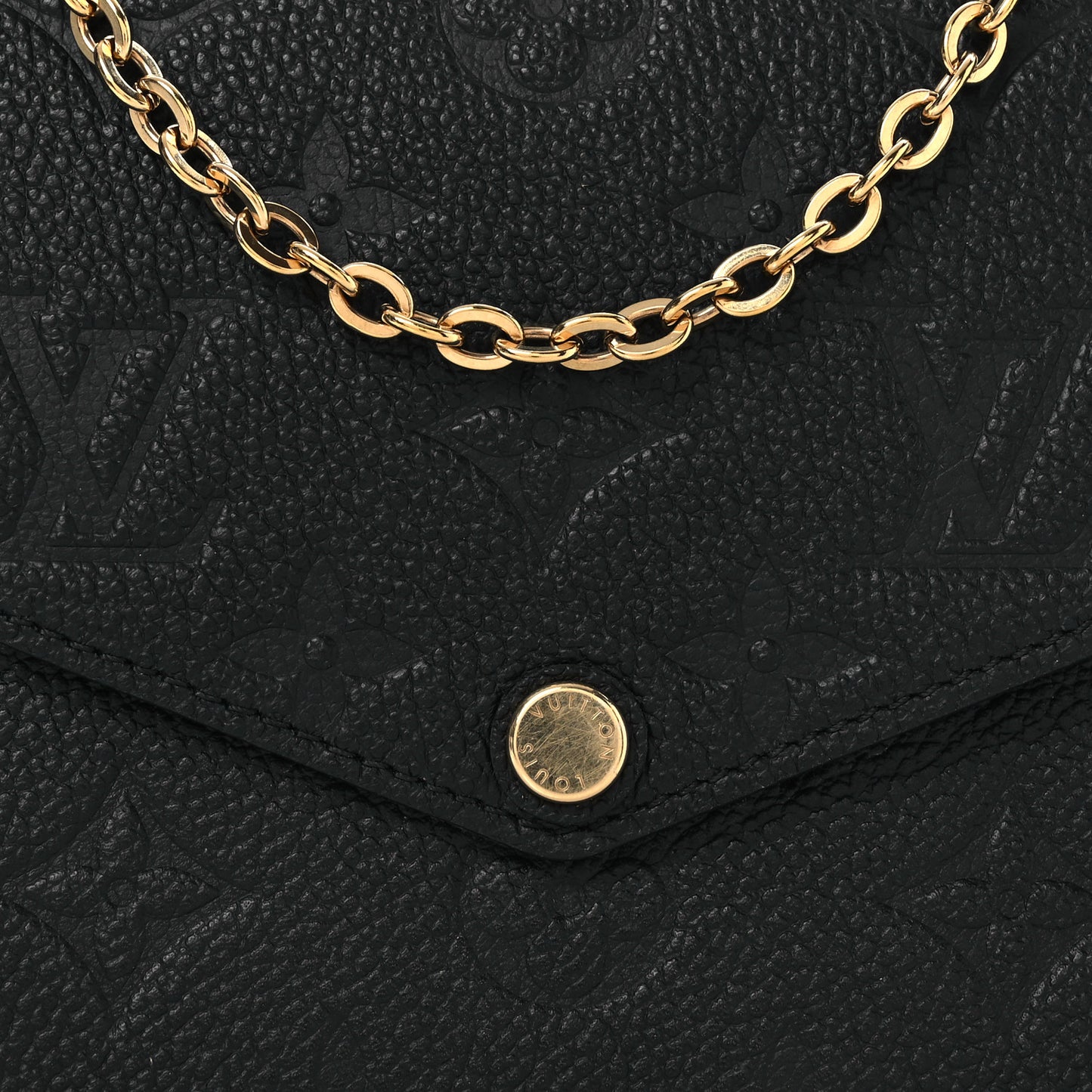Empreinte Pochette Felicie Chain Wallet Black