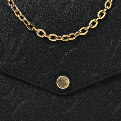 Louis Vuitton Empreinte Pochette Felicie Chain Wallet Black 8 of 10