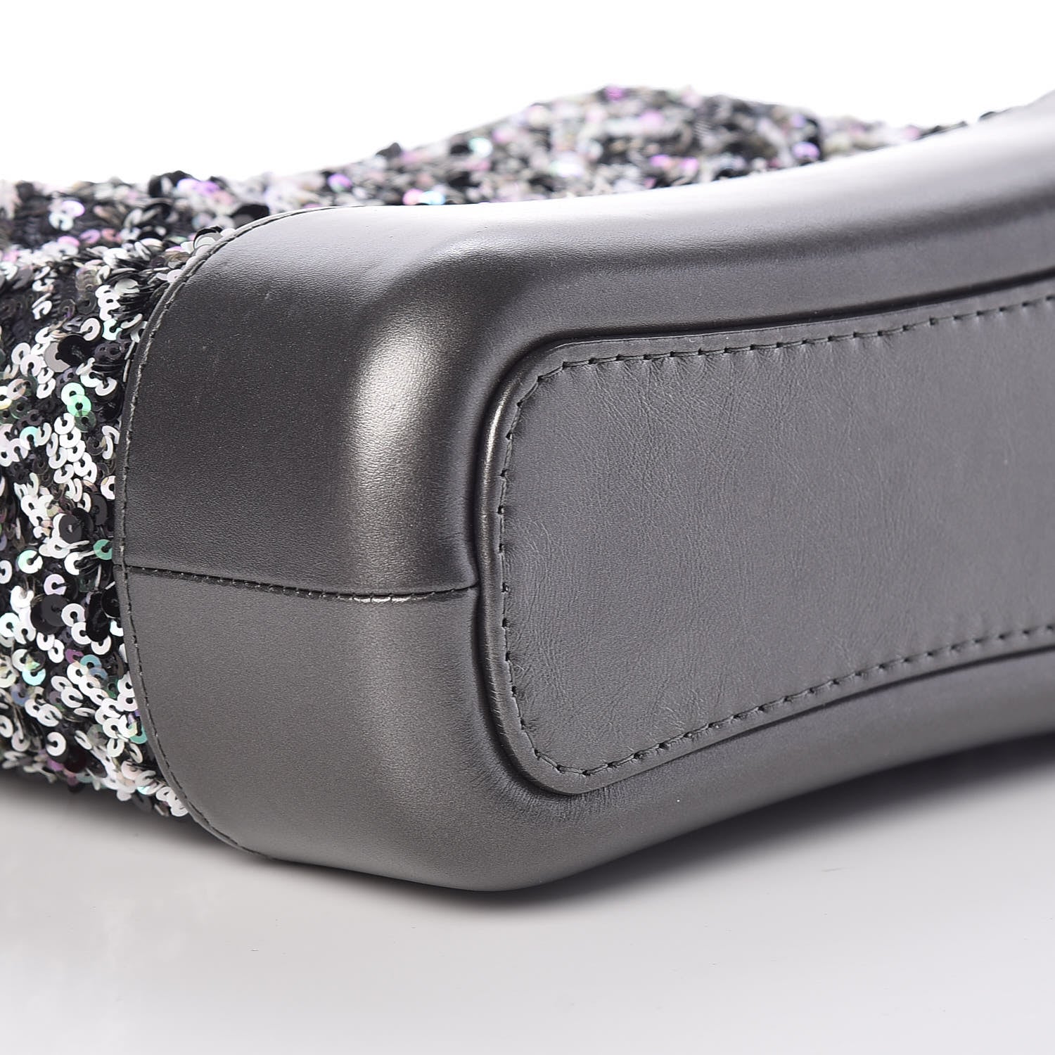 Chanel Sequin Calfskin Small Gabrielle Hobo Black 8 of 10