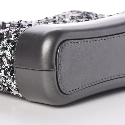 Chanel Sequin Calfskin Small Gabrielle Hobo Black 8 of 10
