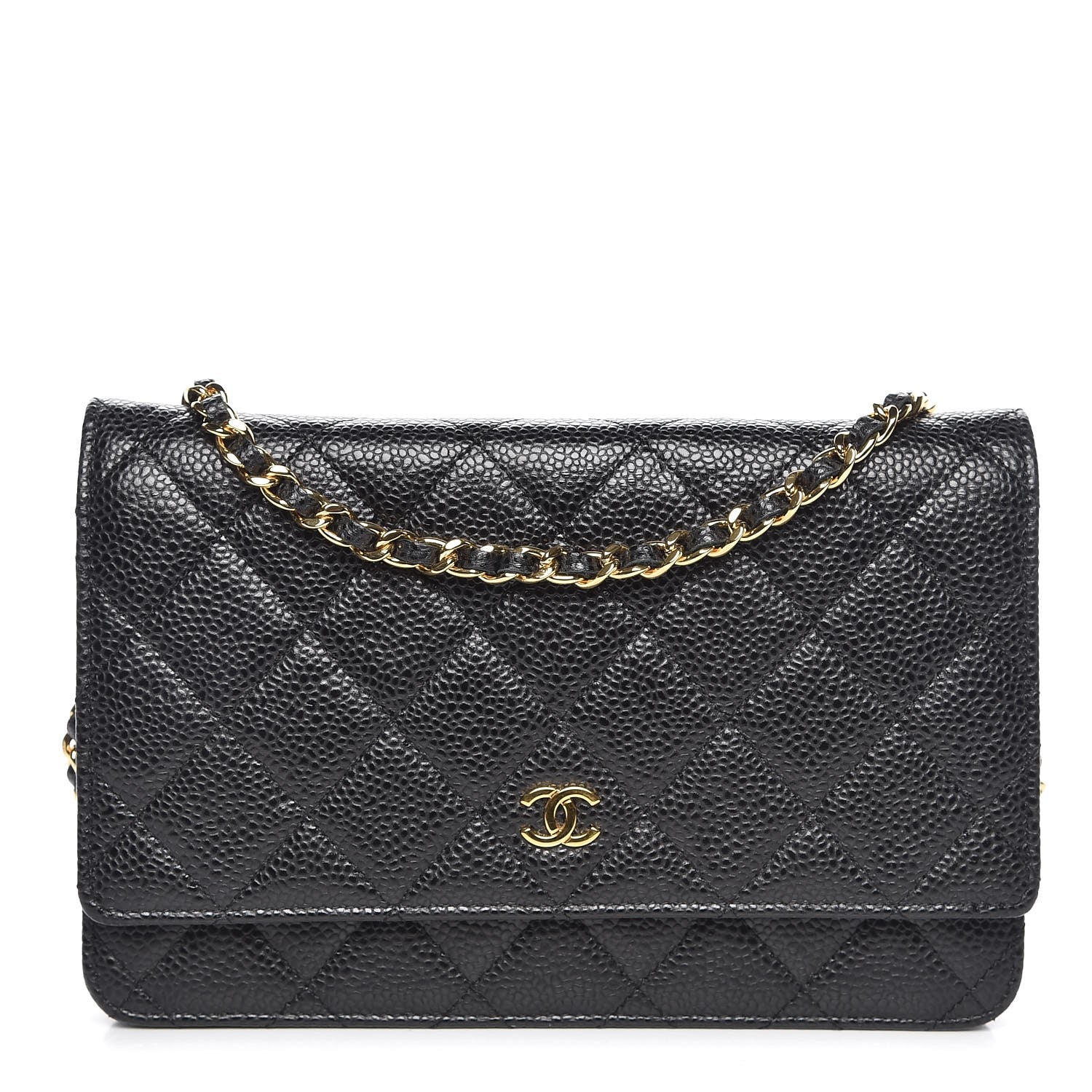Chanel Caviar Quilted Wallet On Chain WOC Black 1 of 9