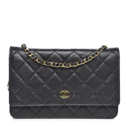 Chanel Caviar Quilted Wallet On Chain WOC Black 1 of 9