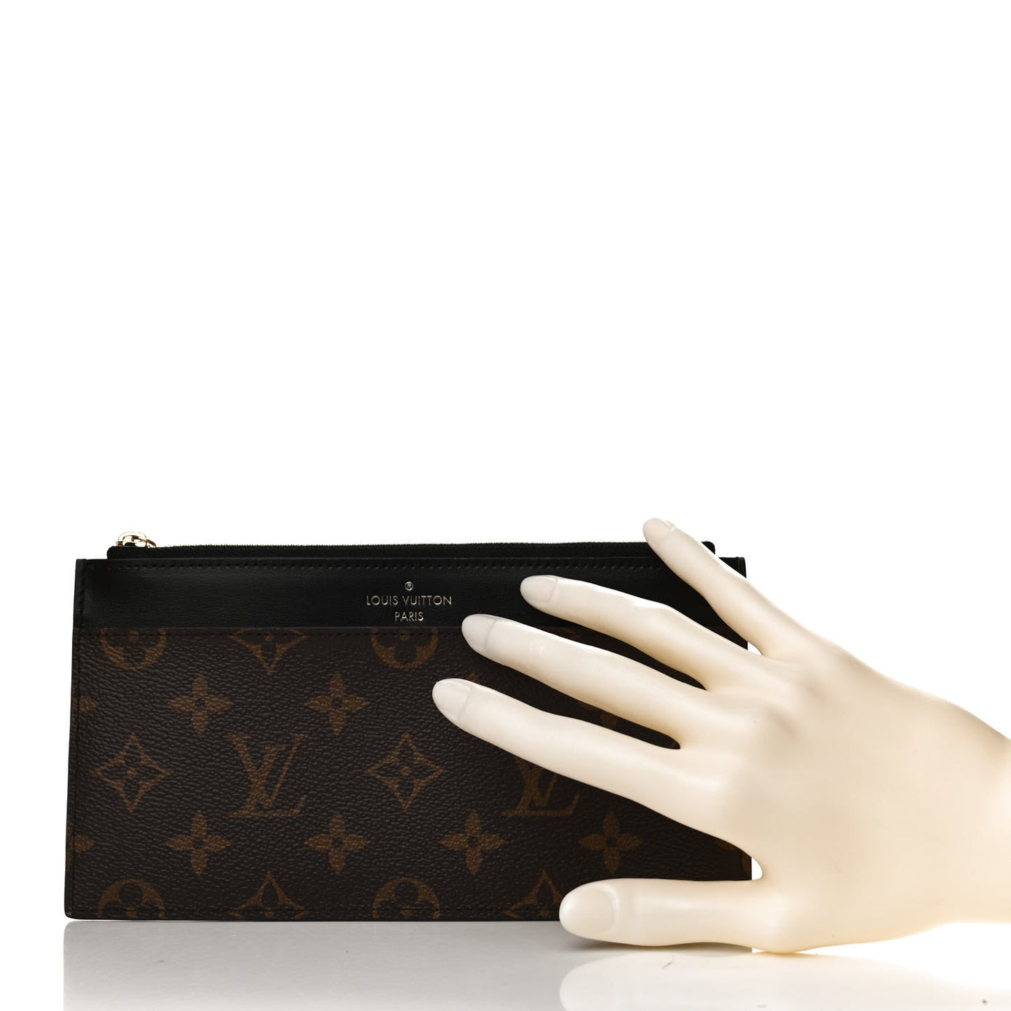 Monogram Slim Purse Black