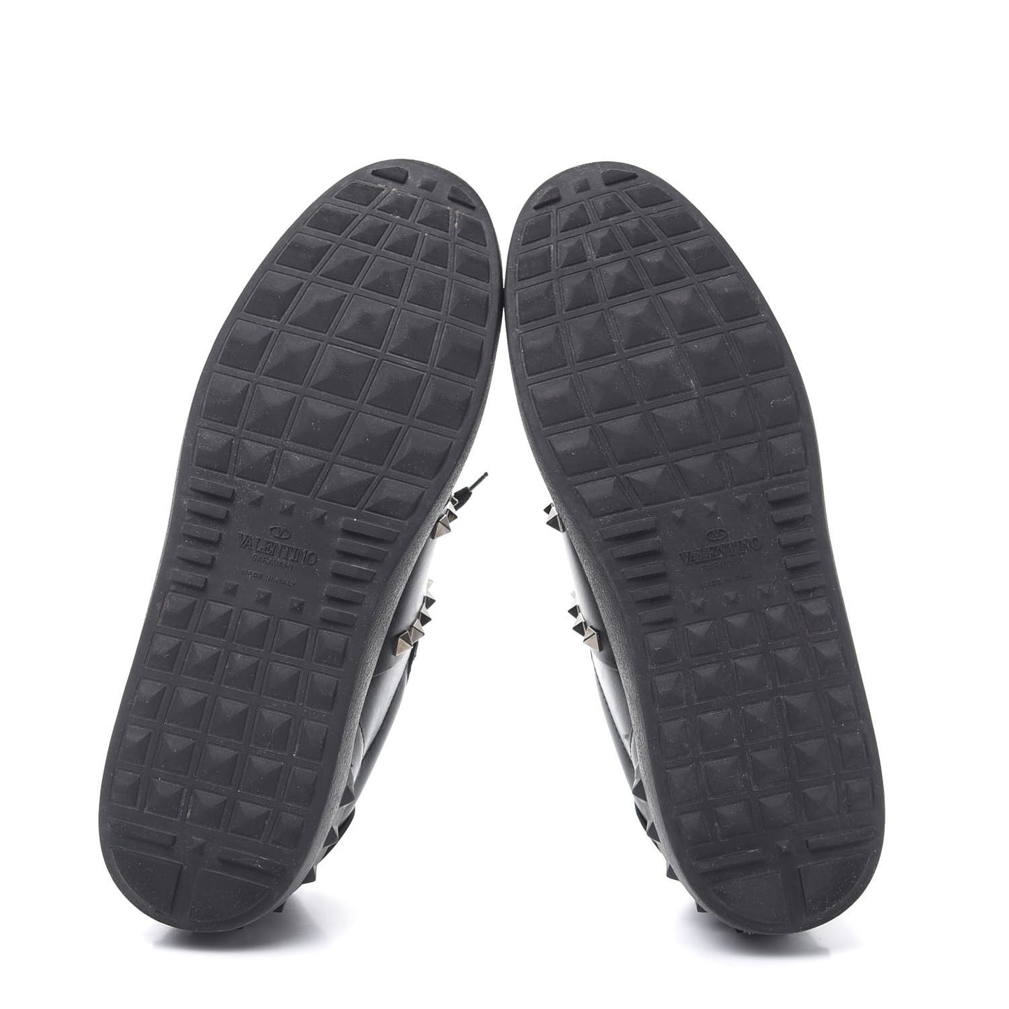 Calfskin Womens Rockstud Untitled Open Sneakers 40 Black