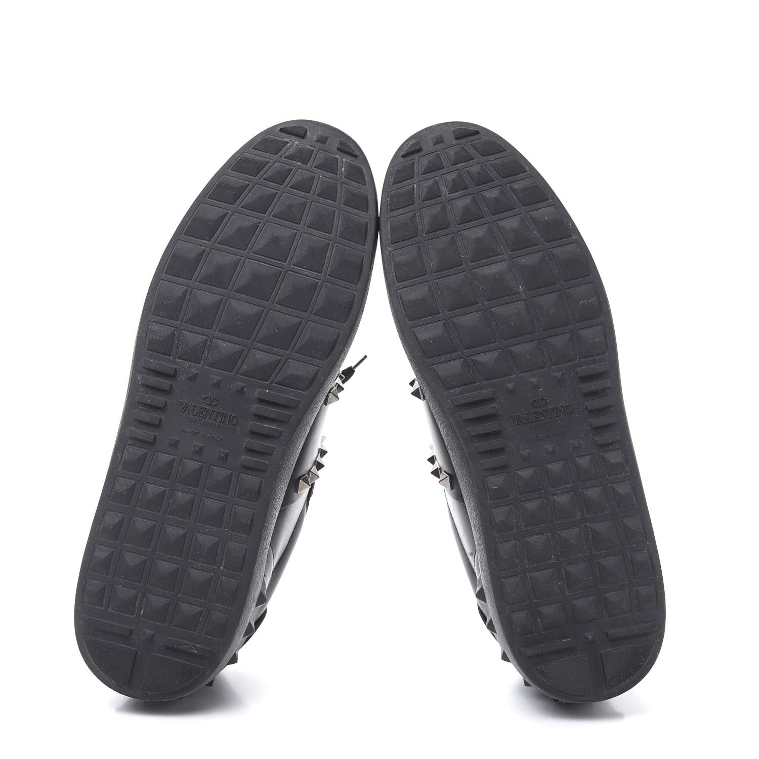 Valentino Garavani Calfskin Womens Rockstud Untitled Open Sneakers 40 Black 5 of 9