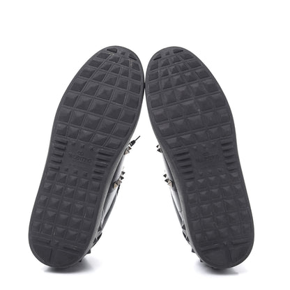Valentino Garavani Calfskin Womens Rockstud Untitled Open Sneakers 40 Black 5 of 9