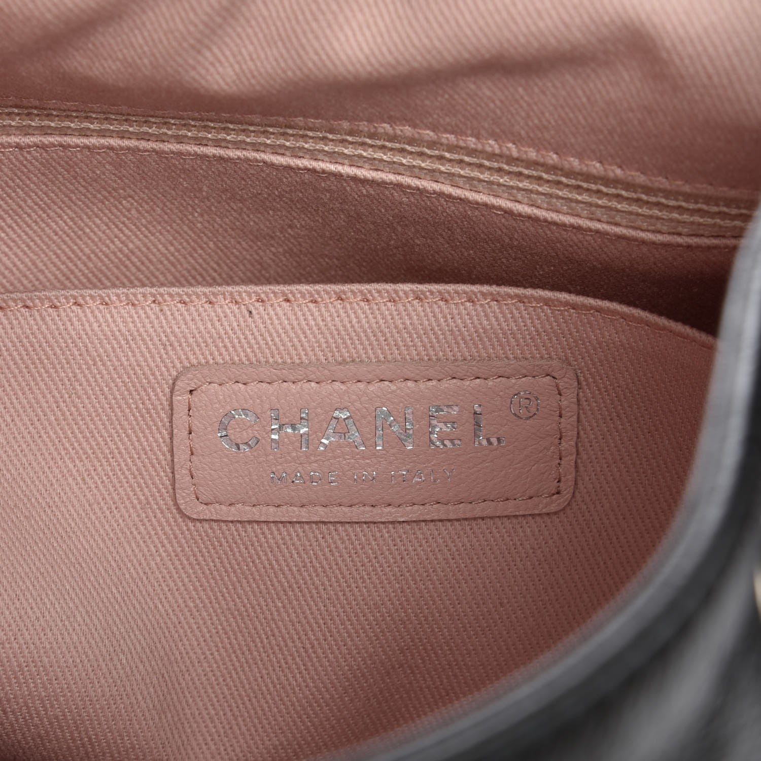 Chanel Grained Calfskin Stitched Pocket Backpack Dark Green 6 of 7