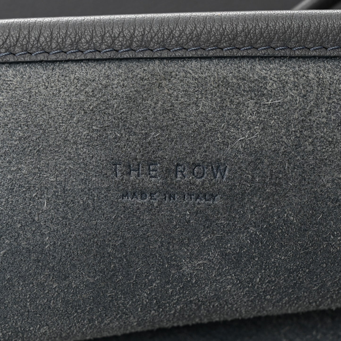 Grained Calfskin Park Tote Three Grey