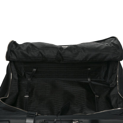 Prada Tessuto Nylon Saffiano Rolling Duffle Black 4 of 7
