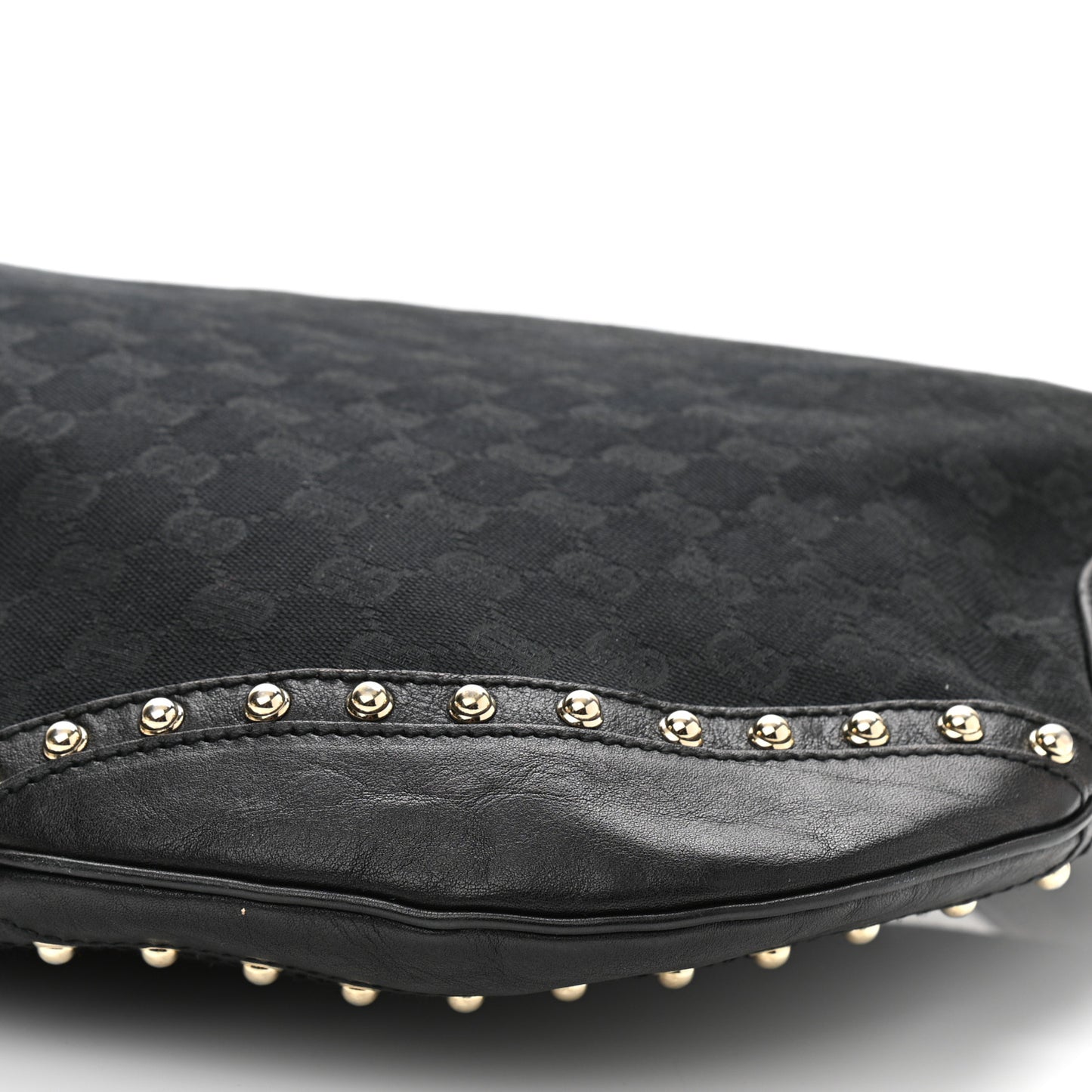 Monogram Pelham Studded Shoulder Bag Black
