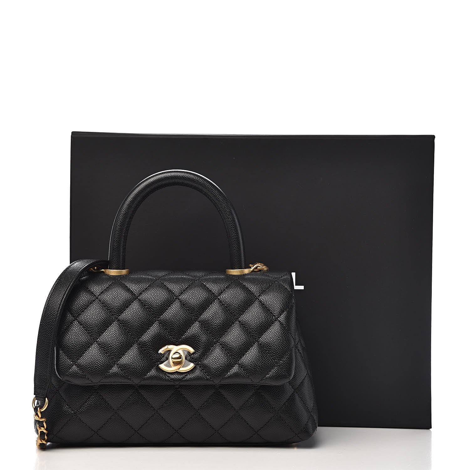 Chanel Caviar Quilted Mini Coco Handle Flap Black 11 of 11