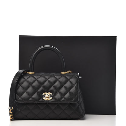 Chanel Caviar Quilted Mini Coco Handle Flap Black 11 of 11