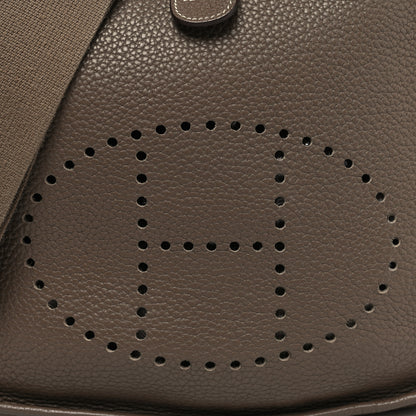 Hermes Taurillon Clemence Evelyne III PM Etoupe 8 of 11