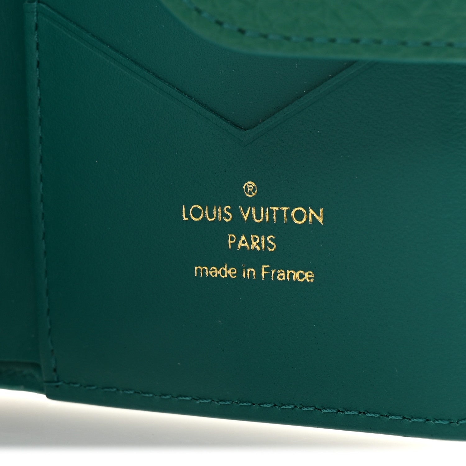 Louis Vuitton Taurillon Capucines Vertical Compact Wallet Green 6 of 7