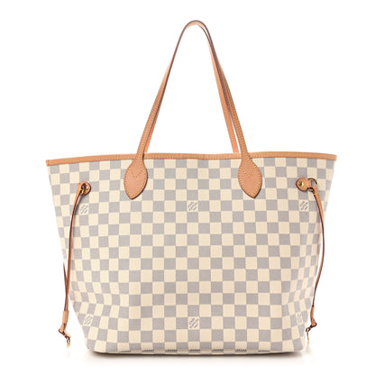 Louis Vuitton Damier Azur Neo Neverfull MM Rose Ballerine 1 of 10
