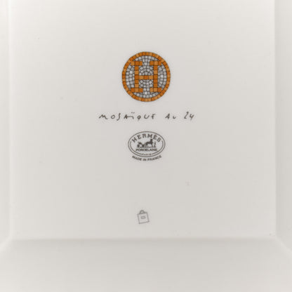 Hermes Porcelain Mosaique au 24 Square Plate N°2 Gold 5 of 6