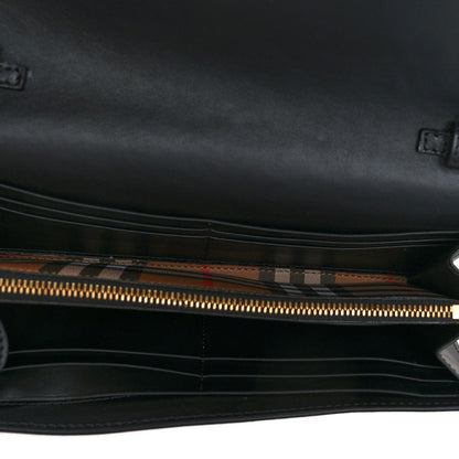 Burberry Vintage Check Henley Wallet On Chain Black 5 of 6