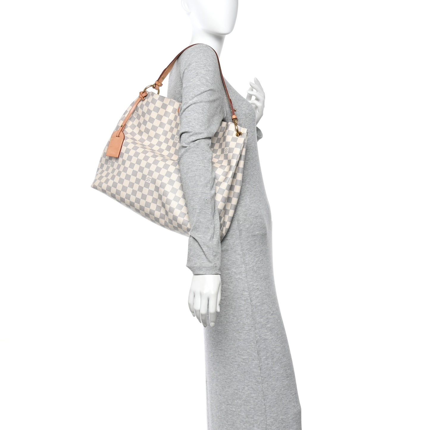 Damier Azur Graceful MM Rose Ballerine
