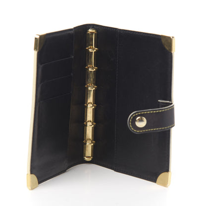 Louis Vuitton Suhali Small Ring Agenda Cover Black 4 of 6