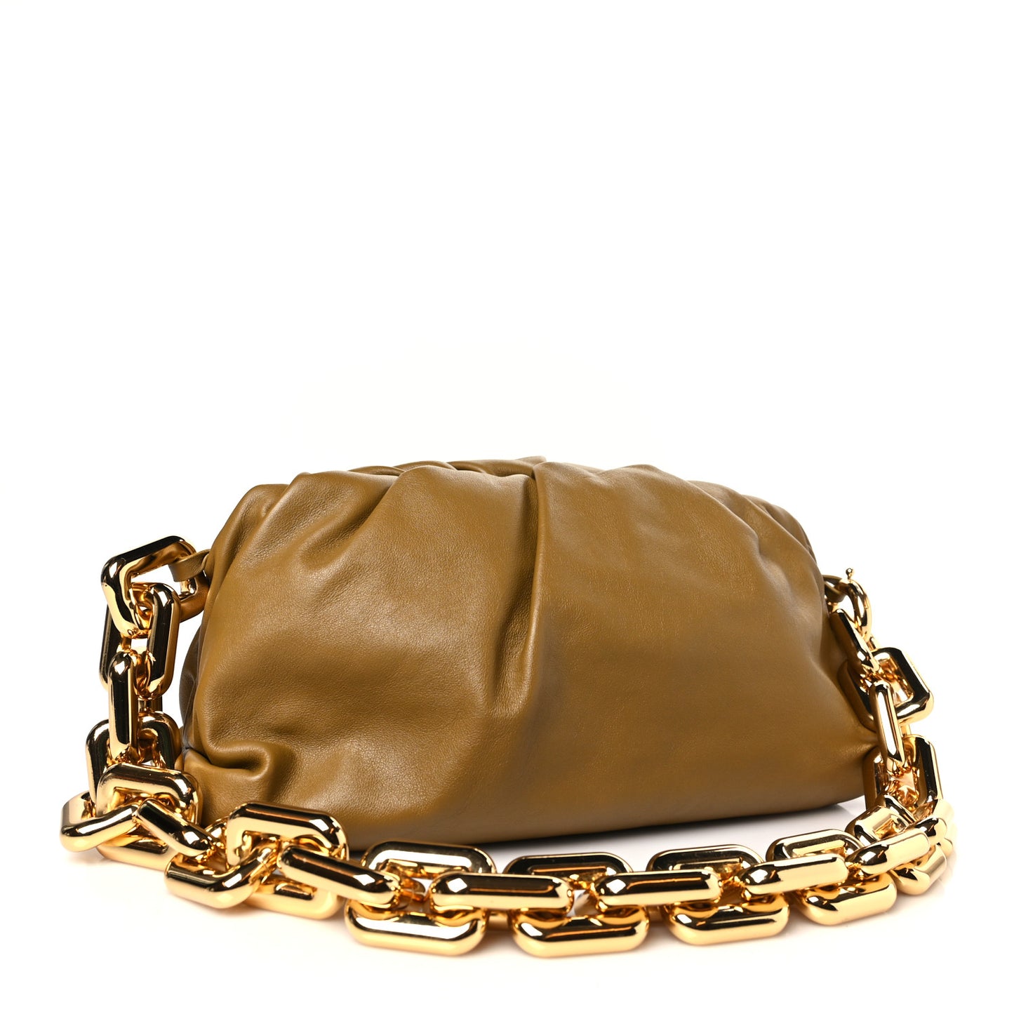 Calfskin The Pouch Chain Moutarde