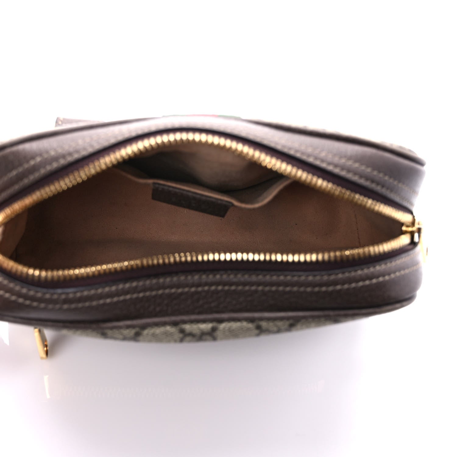 Gucci GG Supreme Monogram Web Small Ophidia Belt Bag 75 30 Dark Brown 5 of 10