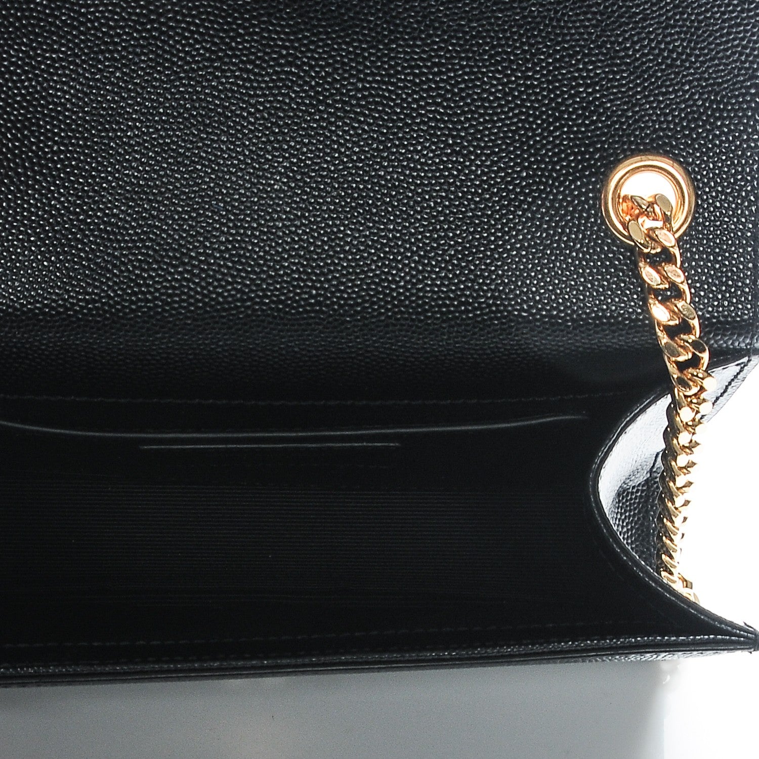 Saint Laurent Grain De Poudre Small Monogram Kate Satchel Black 5 of 6