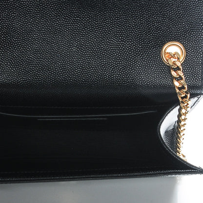Saint Laurent Grain De Poudre Small Monogram Kate Satchel Black 5 of 6