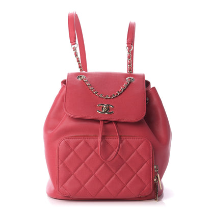 Chanel Caviar Quilted Business Affinity Backpack Pink 1 of 9
