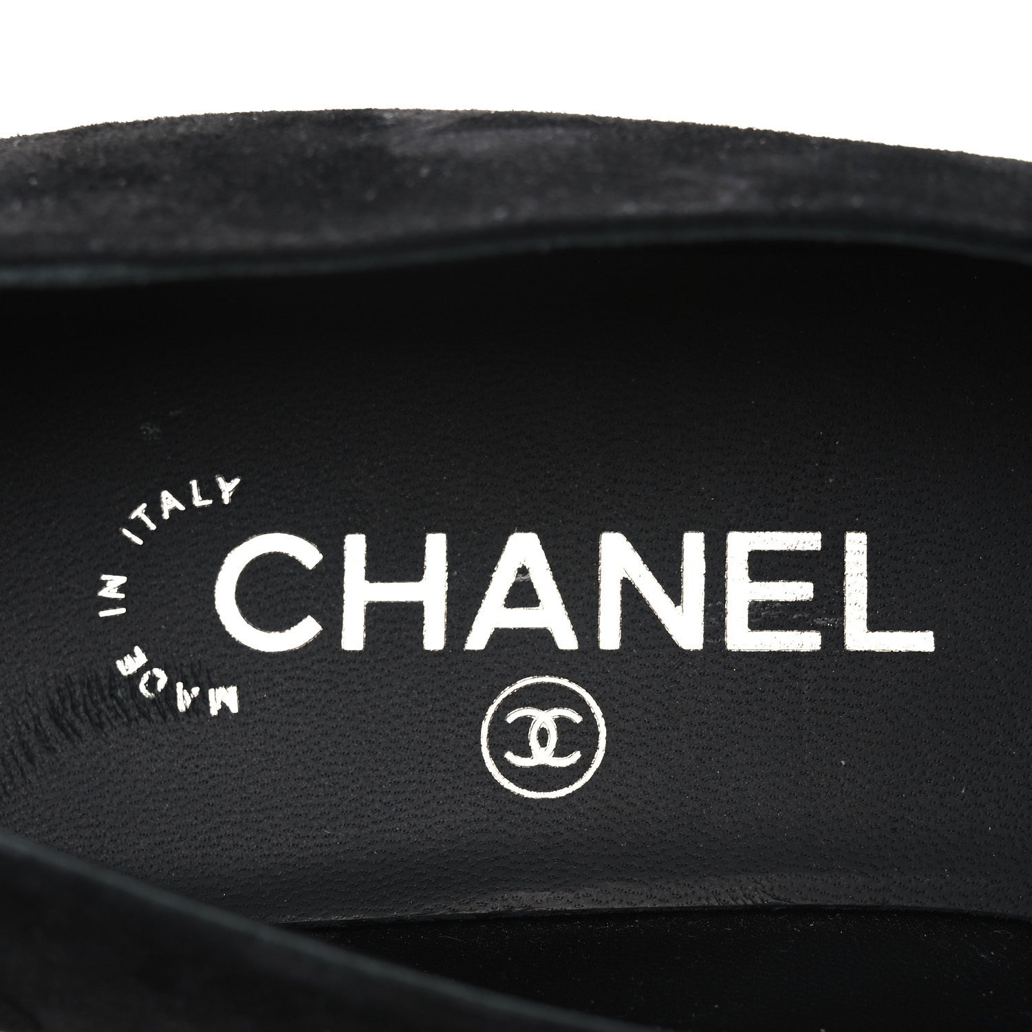 Chanel Suede Calfskin Grosgrain Crystal Star Mocassin Loafers 38 Black 7 of 9