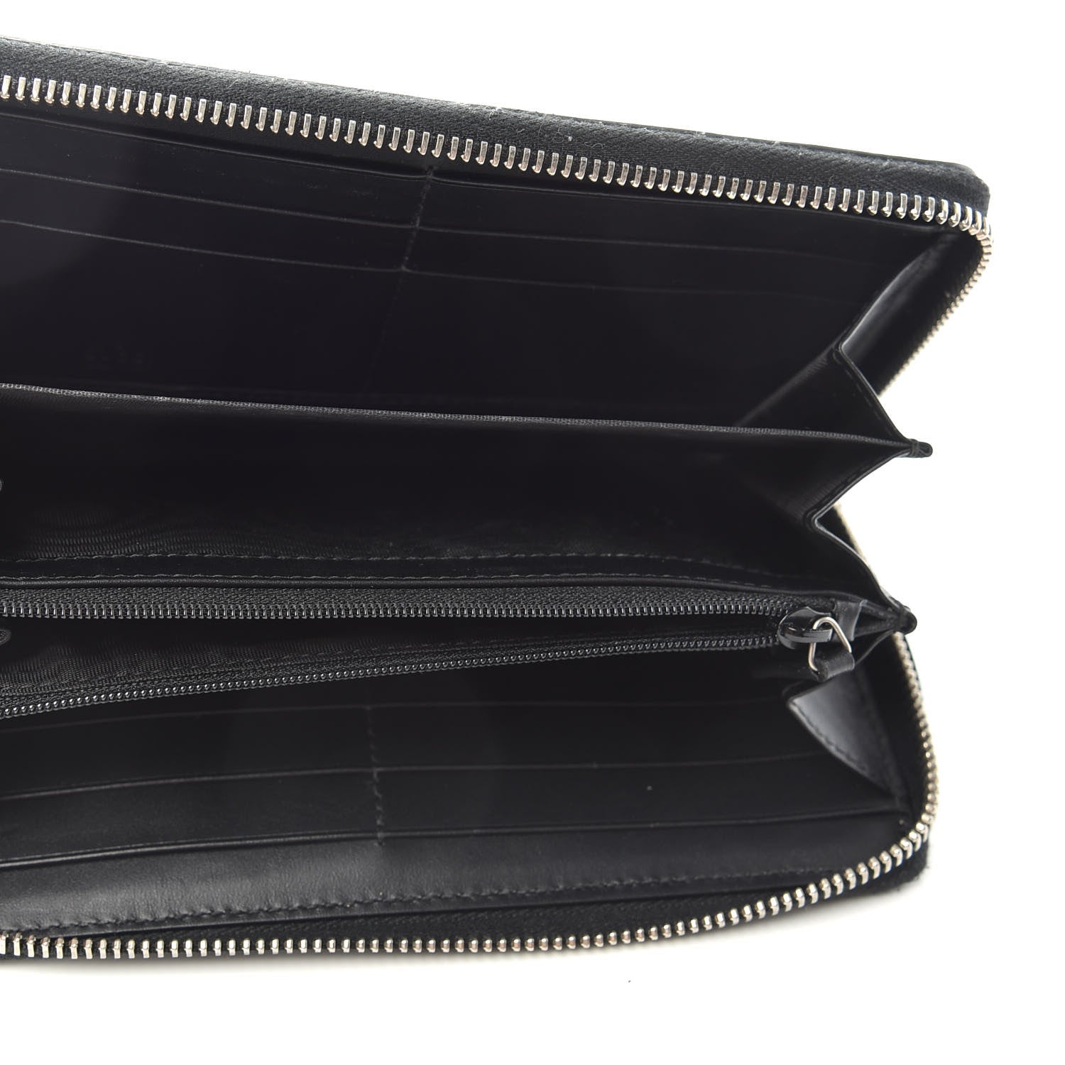 Gucci GG Supreme Monogram Kingsnake Zip Around Wallet Black 5 of 7