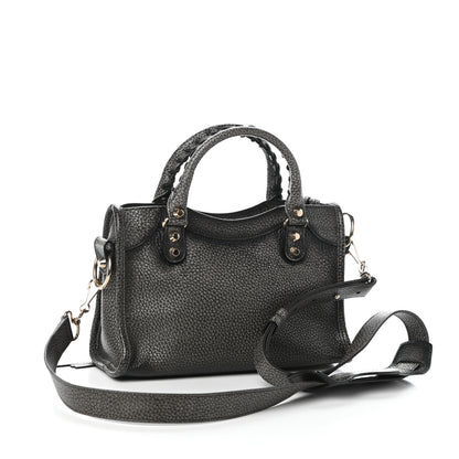 Balenciaga Grained Calfskin Classic Gold Hardware Mini City Ombre Grey Gradient 3 of 8