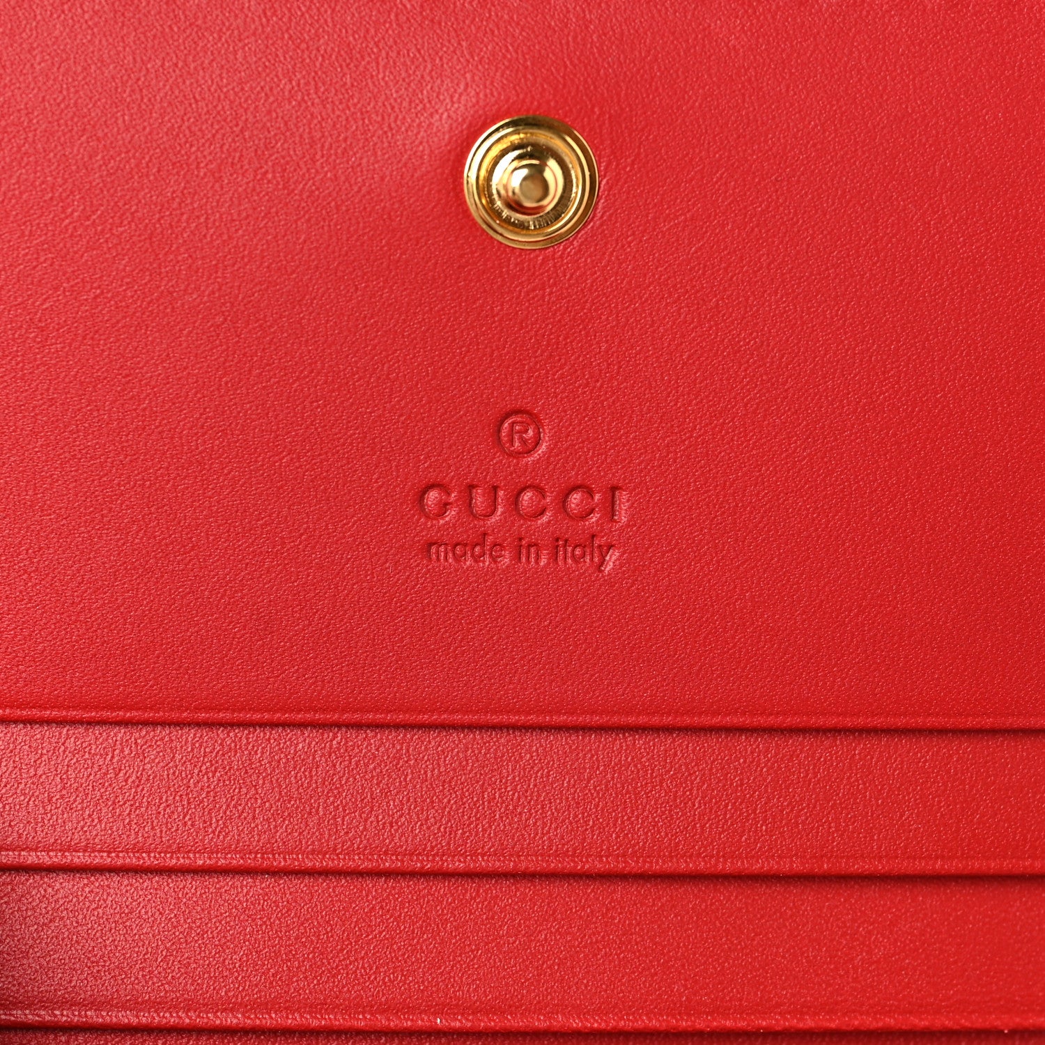 Gucci GG Supreme Monogram Bosco Patch Card Case Wallet Beige Malva Hibiscus Red 6 of 9