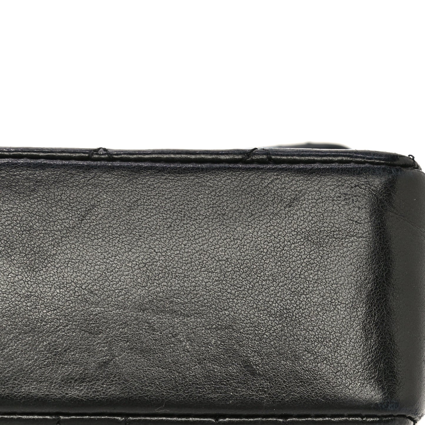Lambskin Quilted Micro Mini Flap Bag Black