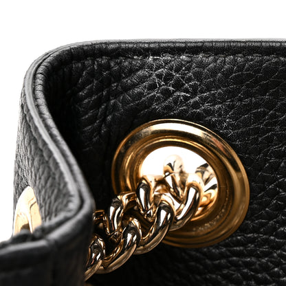 Gucci Pebbled Calfskin Medium Soho Chain Shoulder Bag Black 10 of 10