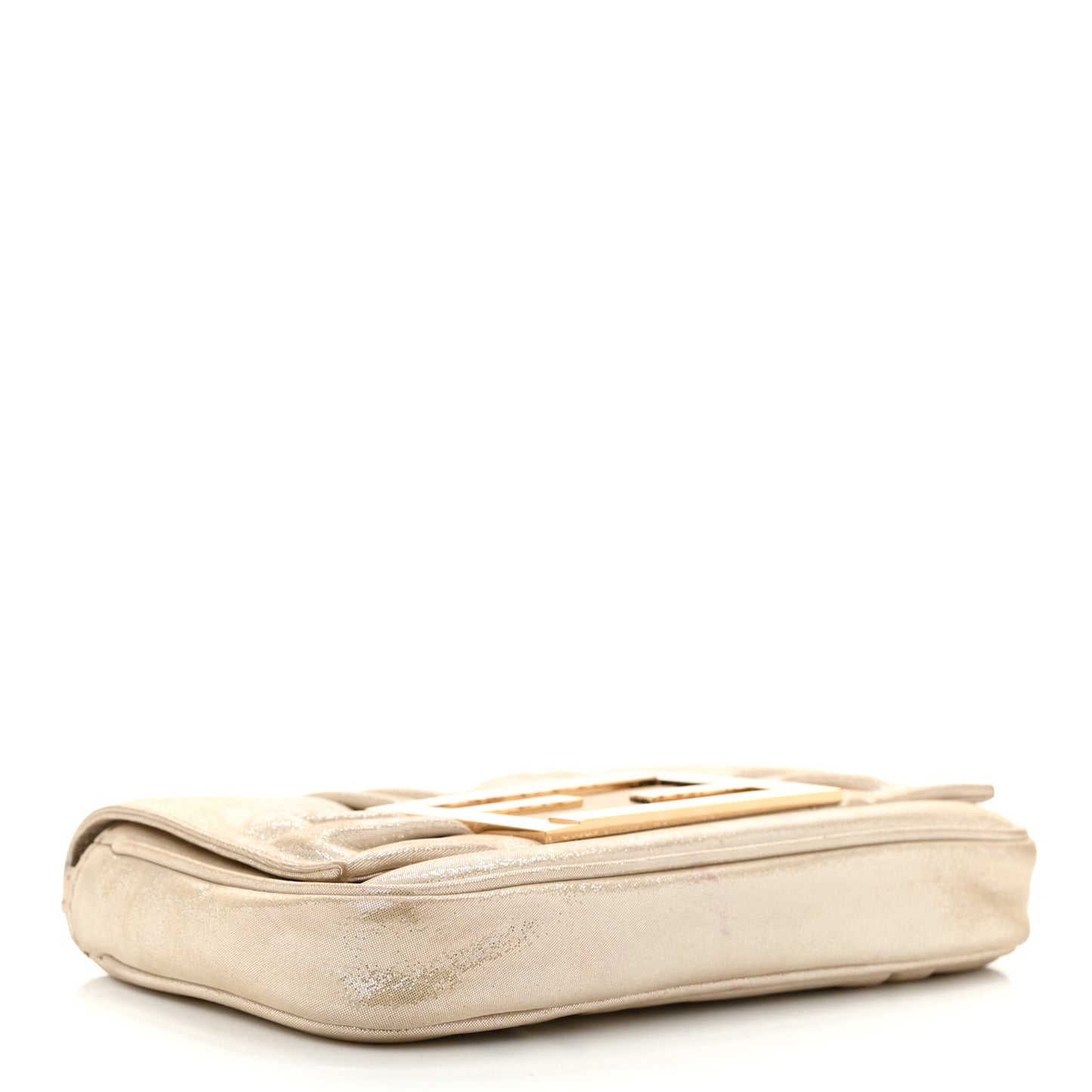 Metallic Calfskin Mia Pochette Beige