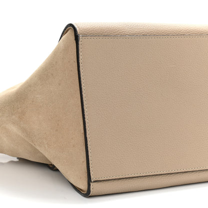 Celine Drummed Calfskin Suede Large Trapeze Dune 7 of 10