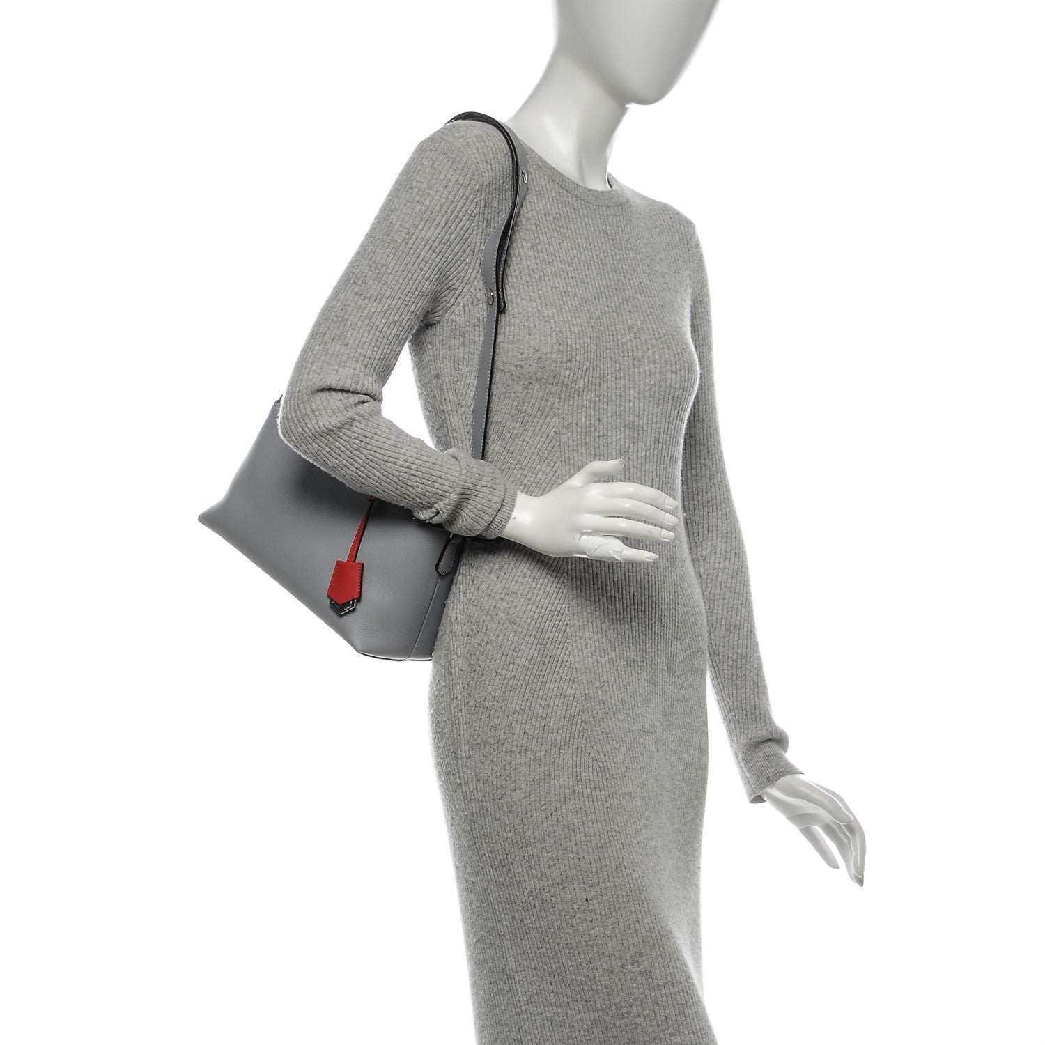 Fendi Vitello Dolce 4 Color Medium By The Way Boston Bag Ardesia Fiamma Multicolor 2 of 7