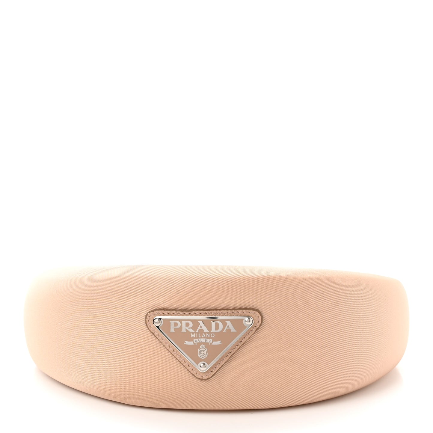 Re-Nylon Triangle Logo Headband Deserto