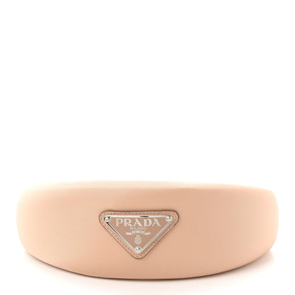 Prada Re-Nylon Triangle Logo Headband Deserto 3 of 9