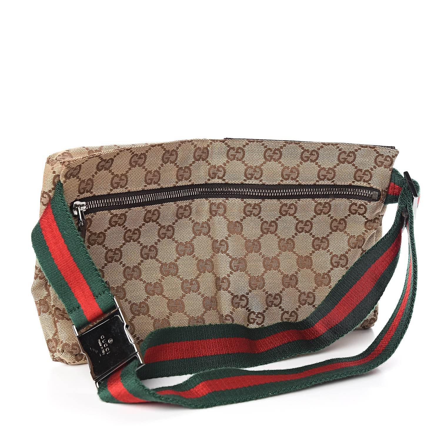 Gucci Monogram Web Belt Bag Dark Brown 3 of 12