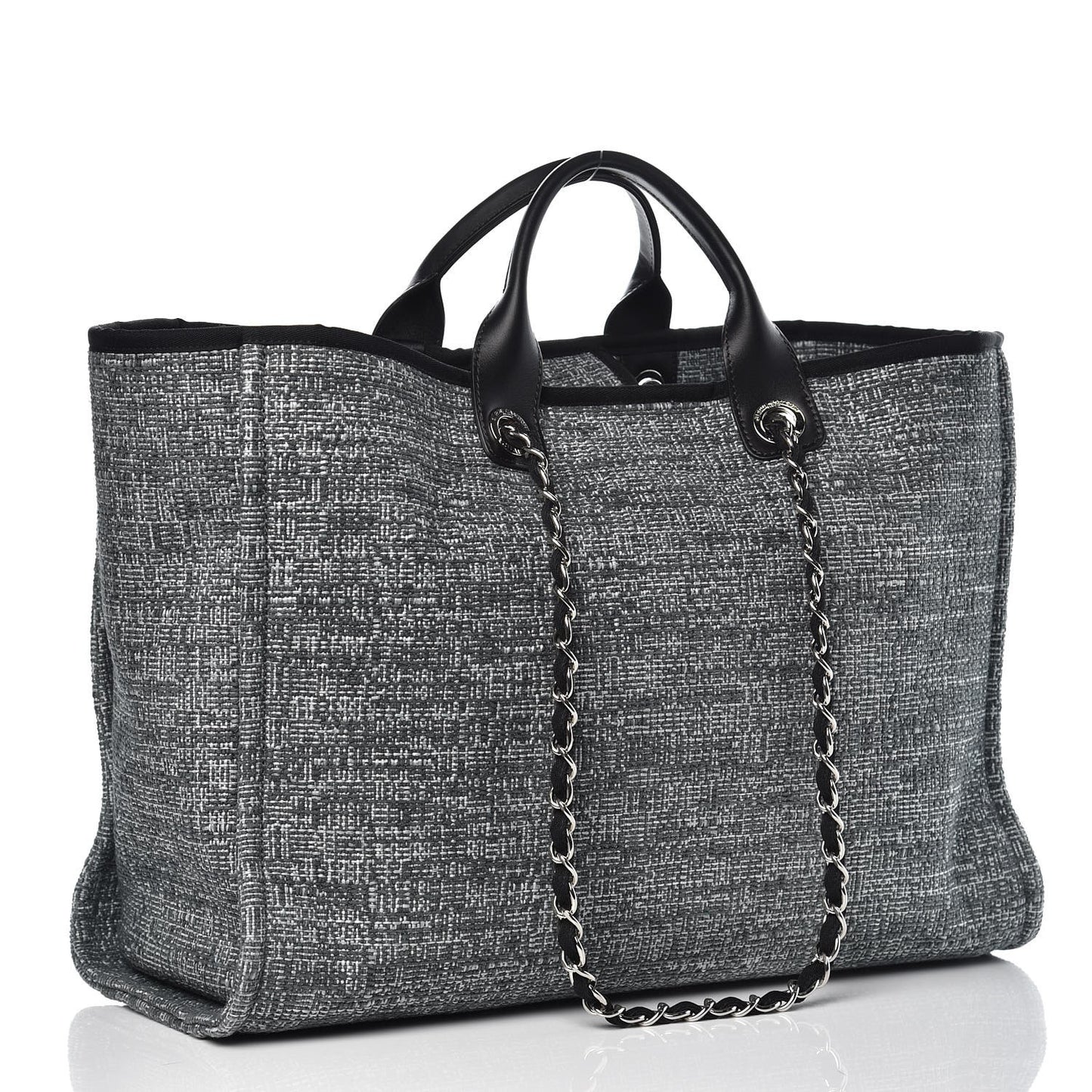 Canvas Large Deauville Tote Charcoal