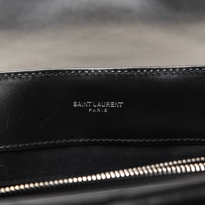 Saint Laurent Calfskin Y Quilted Monogram Medium Loulou Chain Satchel Black 10 of 20