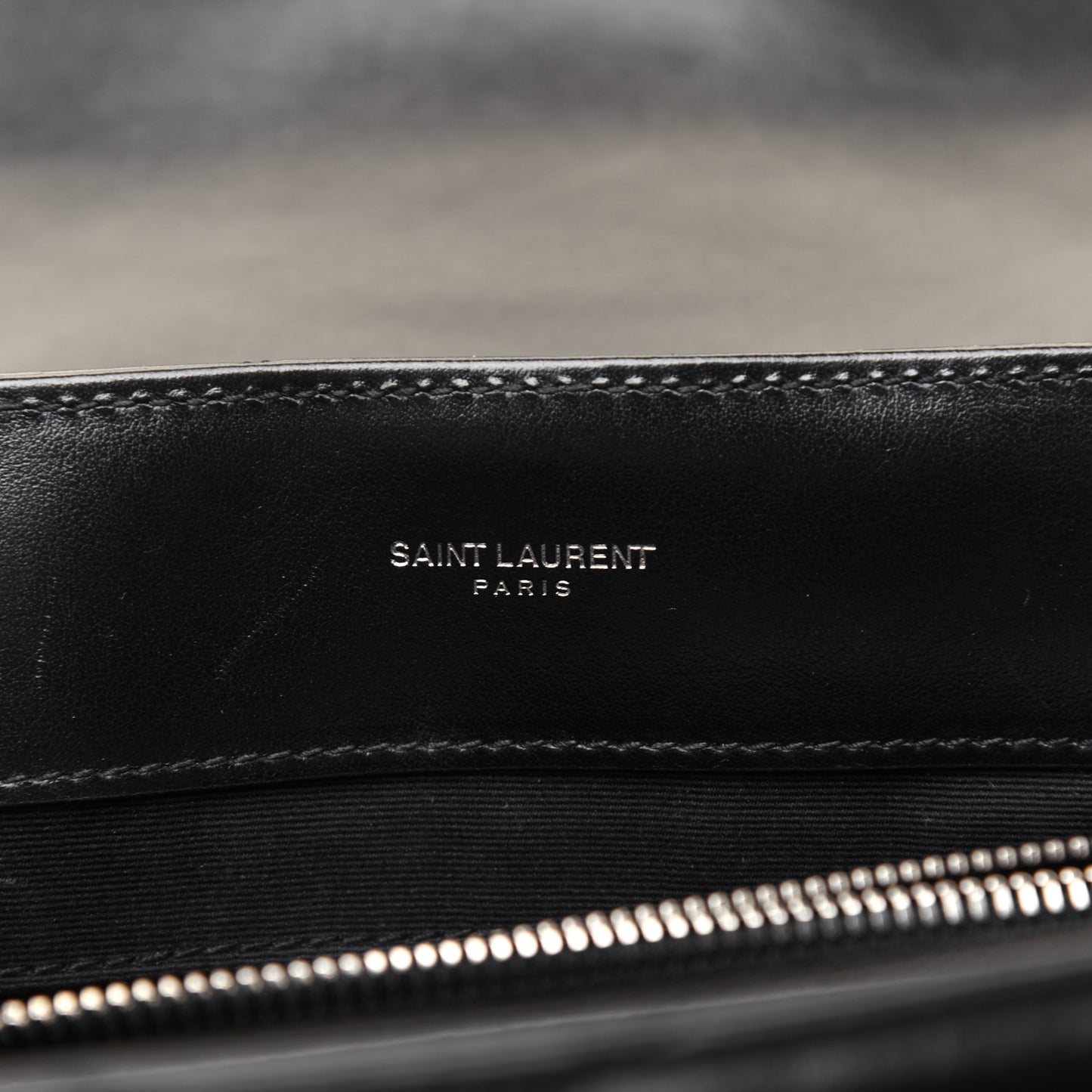 Calfskin Y Quilted Monogram Medium Loulou Chain Satchel Black