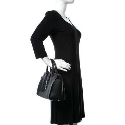 Saint Laurent Smooth Calfskin Baby Monogram Downtown Cabas Black 3 of 11